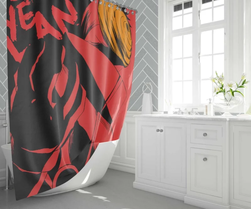 Obito Uchiha Moonlit Eye Anime Shower Curtain 1