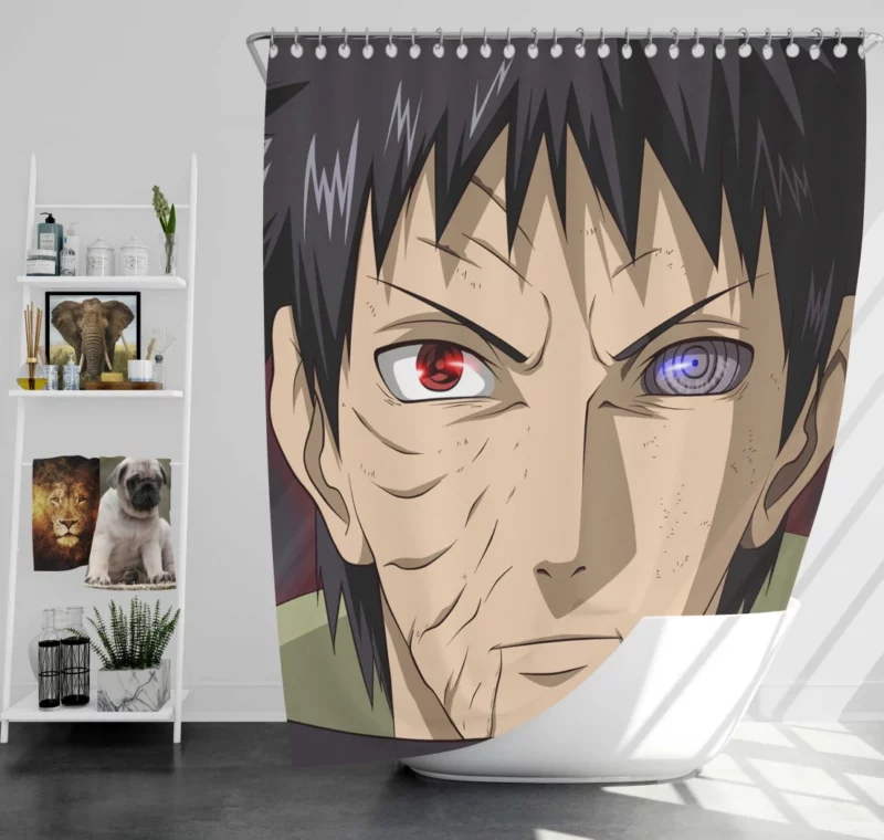 Obito Uchiha Road to Redemption Anime Shower Curtain