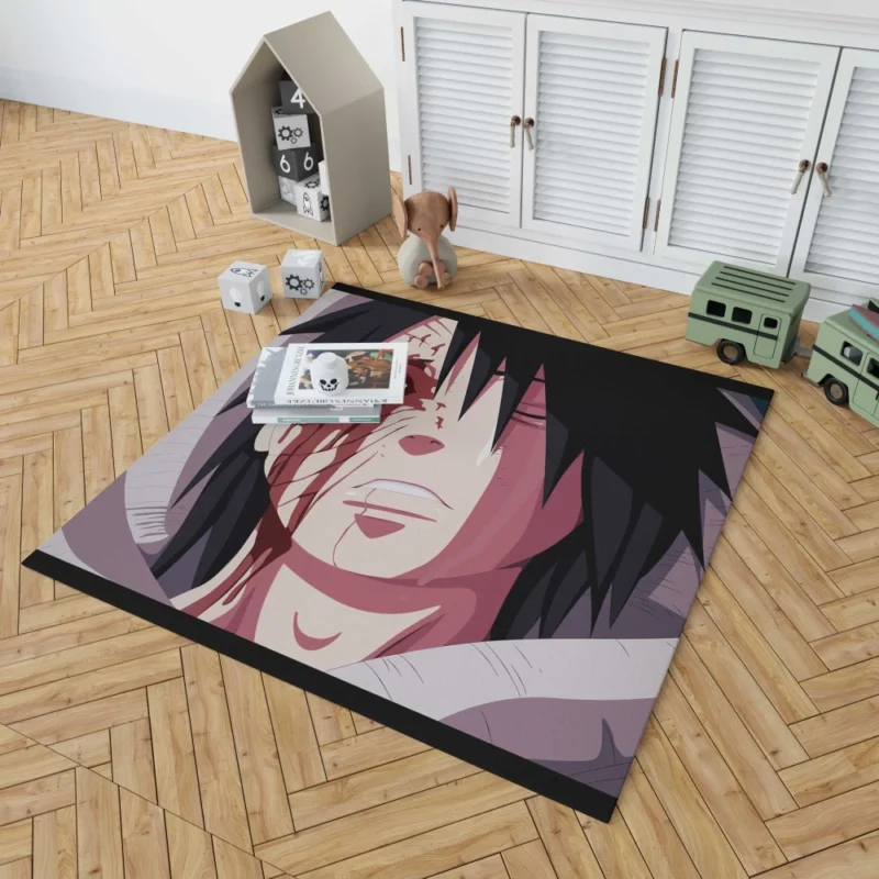 Obito Uchiha Shadowed Past Anime Rug 1