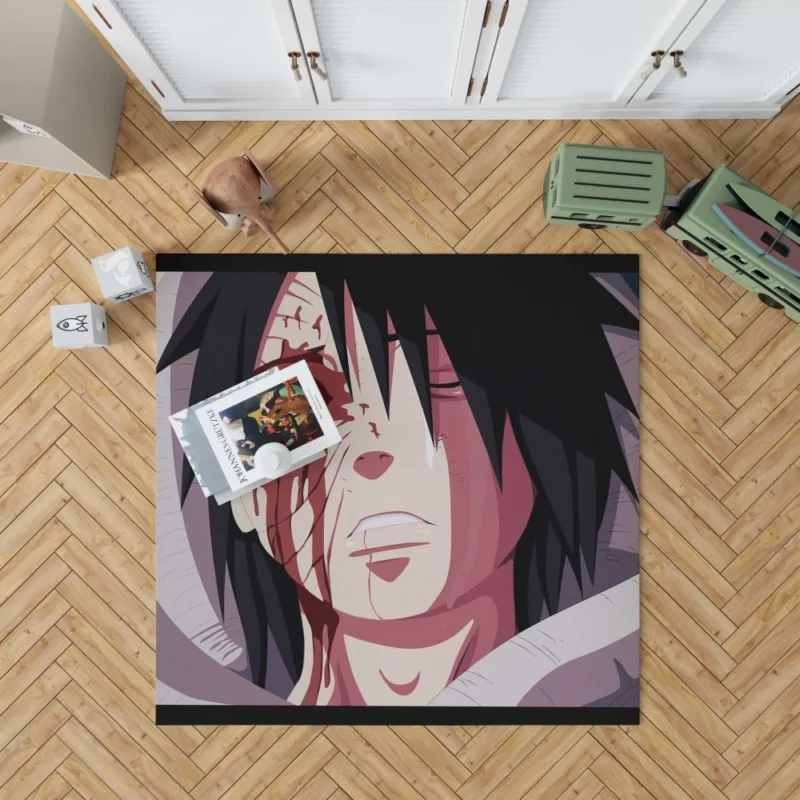 Obito Uchiha Shadowed Past Anime Rug