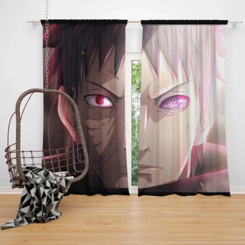 Obito Uchiha Sharingan Wielder Anime Curtain