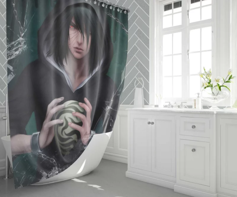 Obito Uchiha Veil of Secrets Anime Shower Curtain 1
