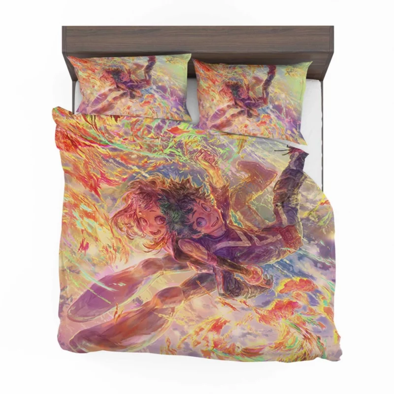 Ochaco and Izuku Unbreakable Bond Anime Bedding Set 1