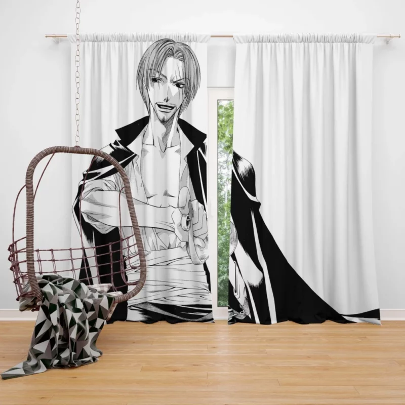 One Piece Legend Shanks Anime Curtain