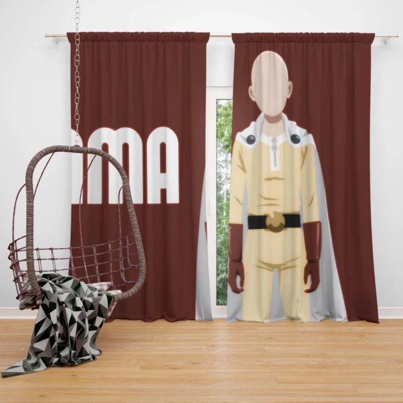 One-Punch Man Chronicles Saitama Anime Curtain