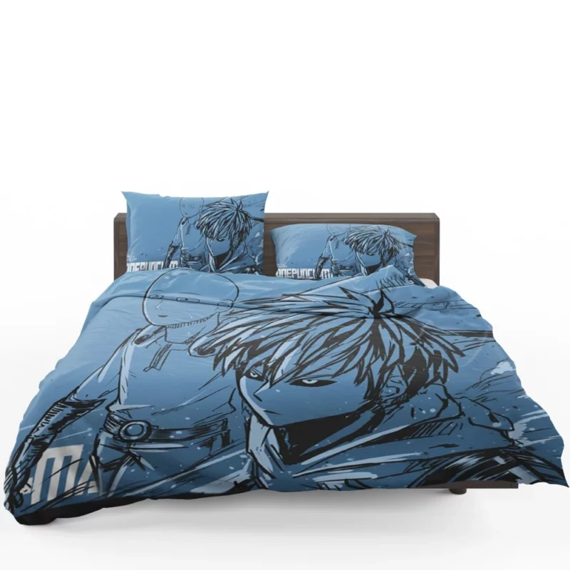 One-Punch Man Duo Saitama and Genos Anime Bedding Set