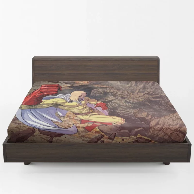 One Punch Man Heroic Saga Anime Fitted Sheet 1