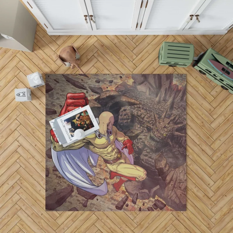 One Punch Man Heroic Saga Anime Rug