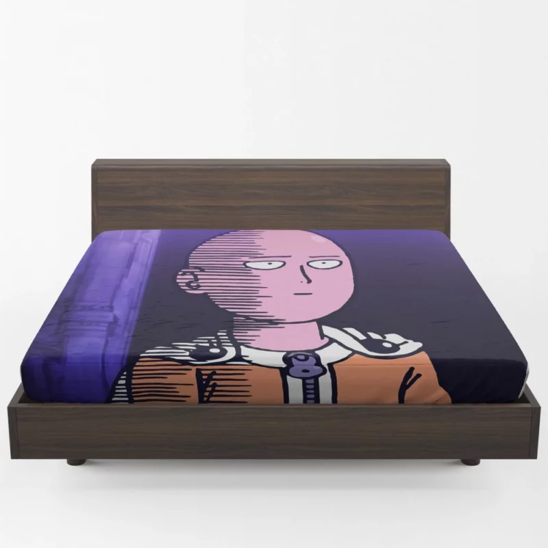 One-Punch Man Saitama Journey Anime Fitted Sheet 1