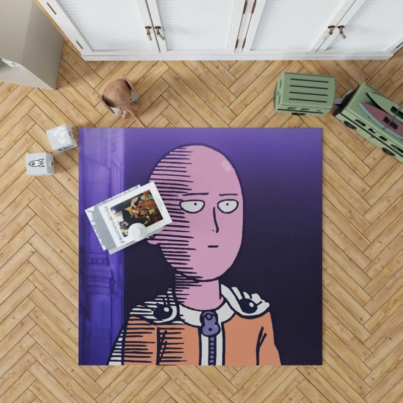 One-Punch Man Saitama Journey Anime Rug