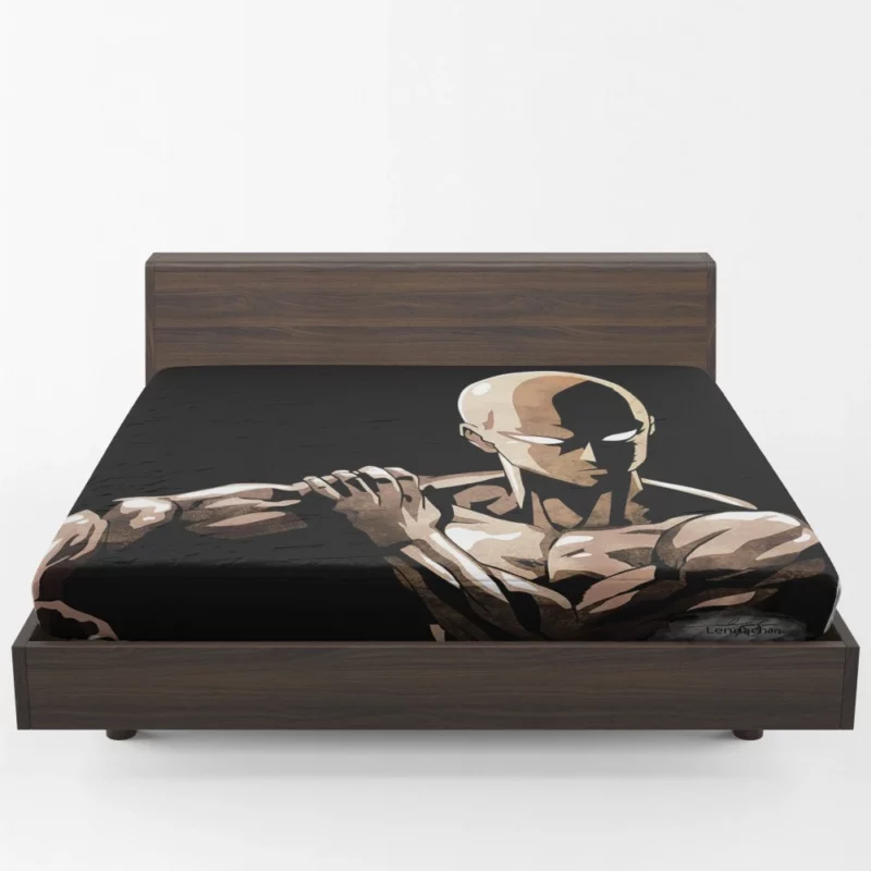 One Punch Man Saitama Power Anime Fitted Sheet 1