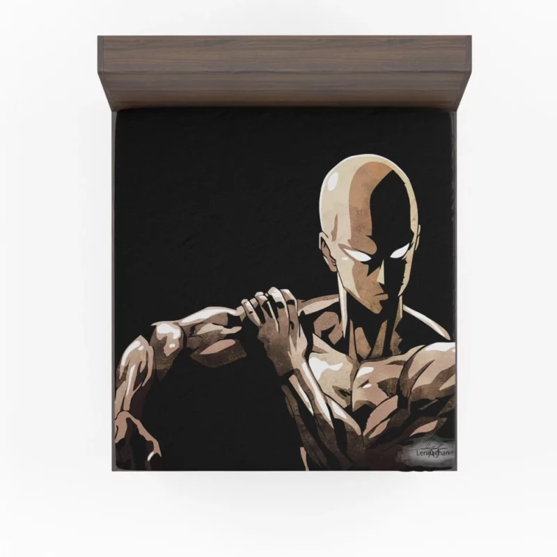 One Punch Man Saitama Power Anime Fitted Sheet