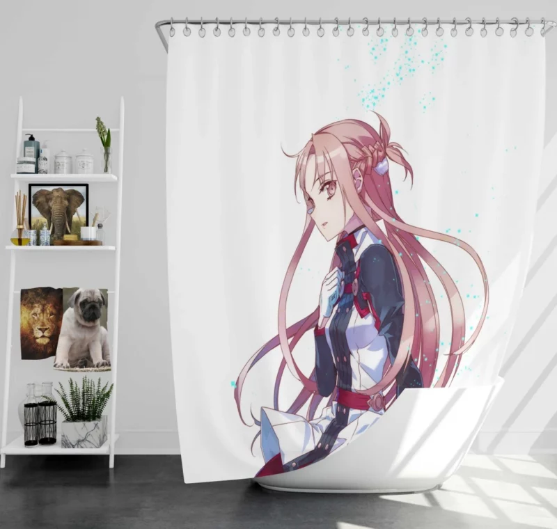 Ordinal Scale Asuna Online Quest Anime Shower Curtain