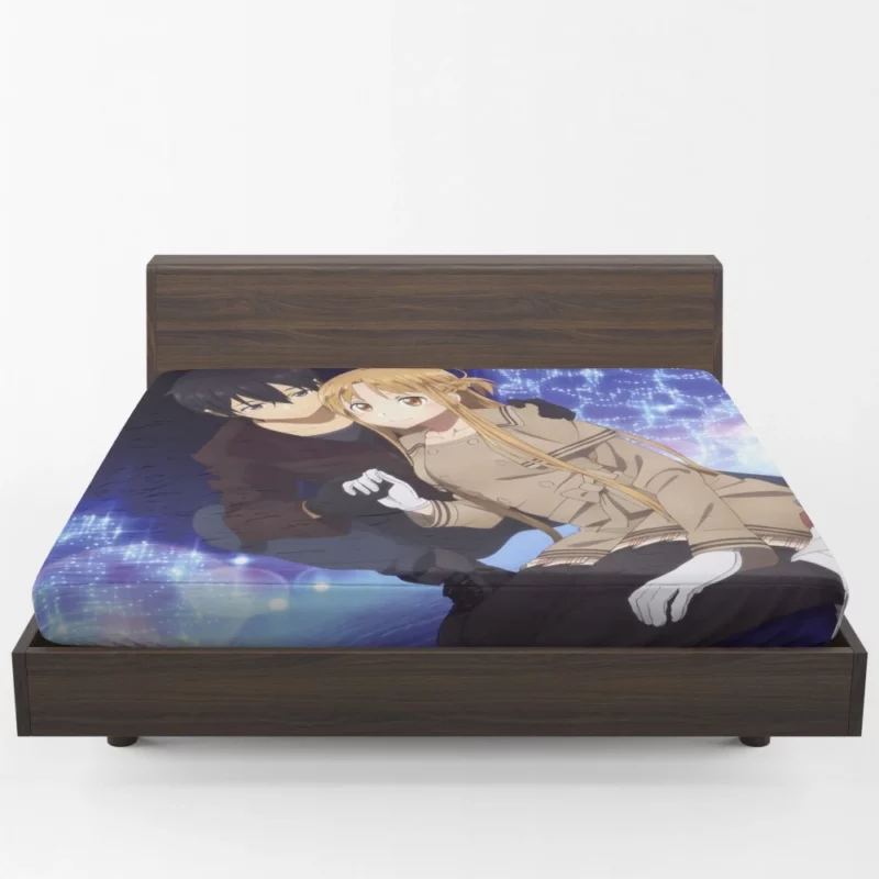 Ordinal Scale Kirito Odyssey Anime Fitted Sheet 1
