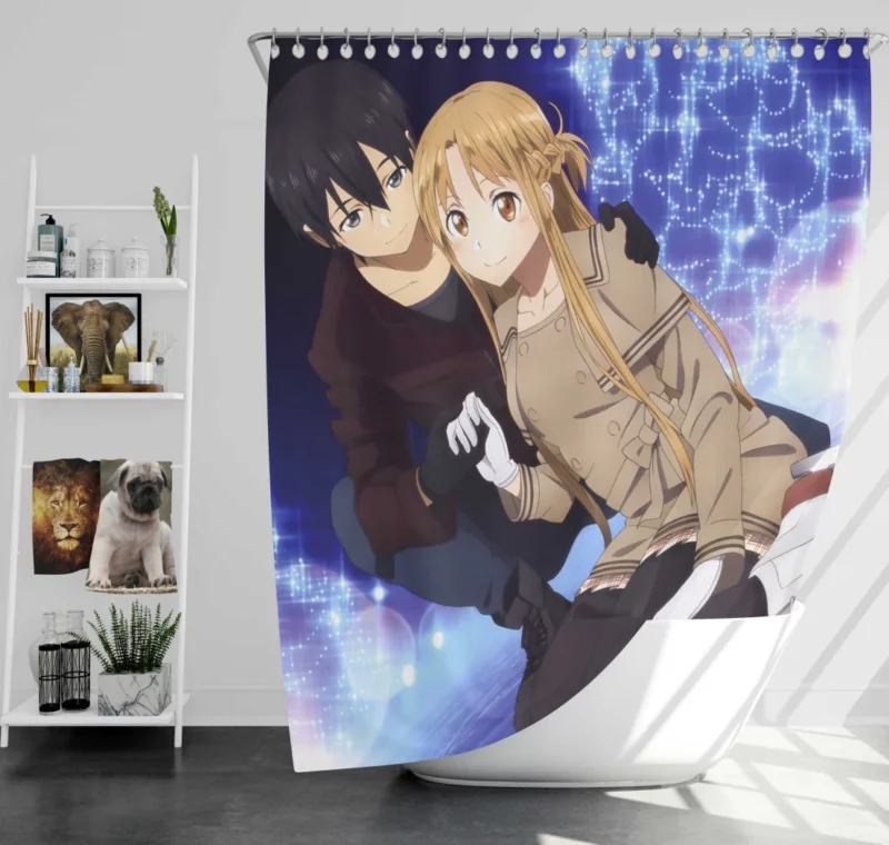 Ordinal Scale Kirito Odyssey Anime Shower Curtain