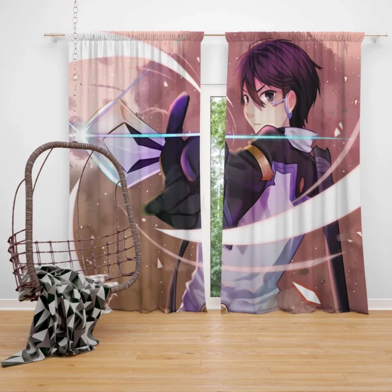 Ordinal Scale Kirito VR Adventure Anime Curtain