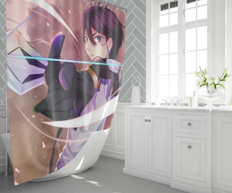 Ordinal Scale Kirito VR Adventure Anime Shower Curtain 1