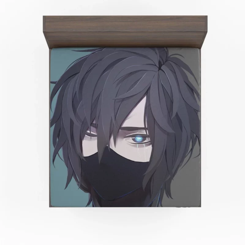 Original Boy Masked Mystery Anime Fitted Sheet