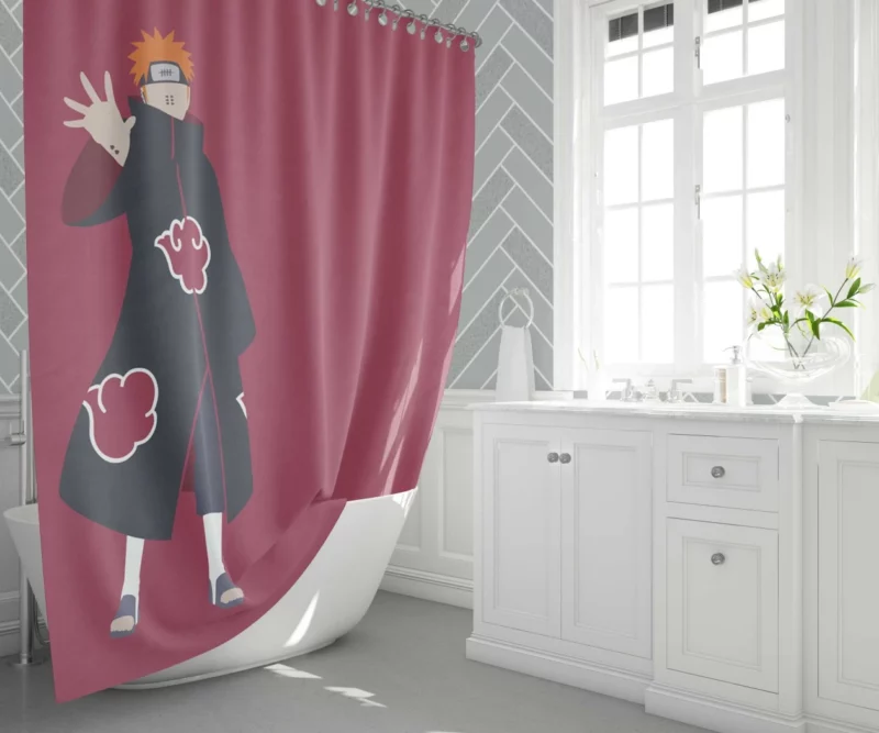 Pain Story Unveiled Yahiko Anime Shower Curtain 1