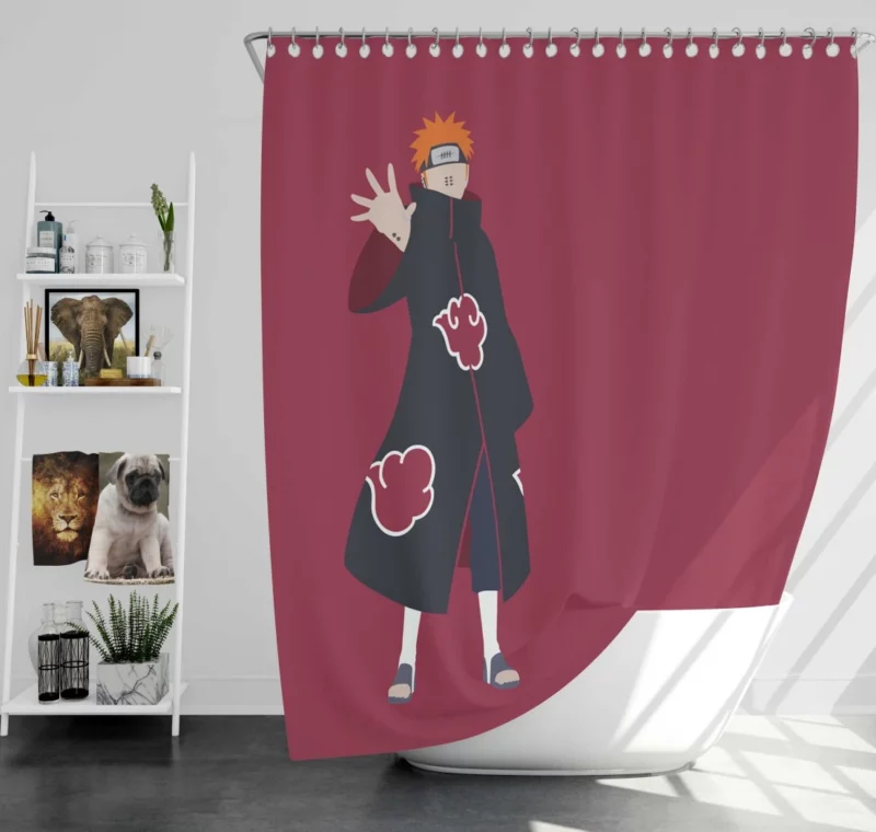 Pain Story Unveiled Yahiko Anime Shower Curtain