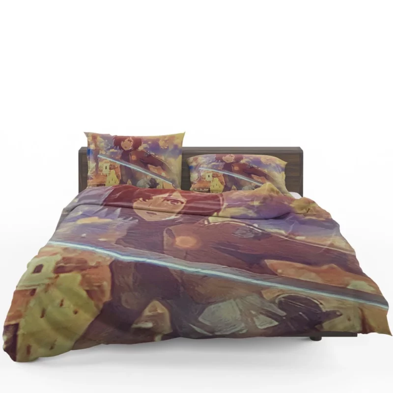 Painted Mikasa Artistic Titan Slayer Anime Bedding Set