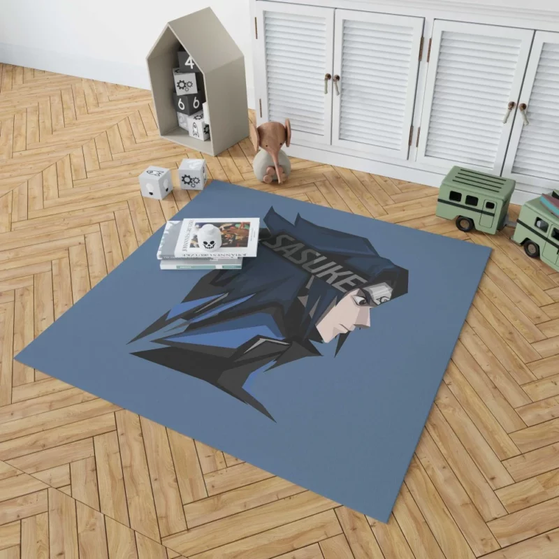 Path of the Avenger Sasuke Uchiha Anime Rug 1