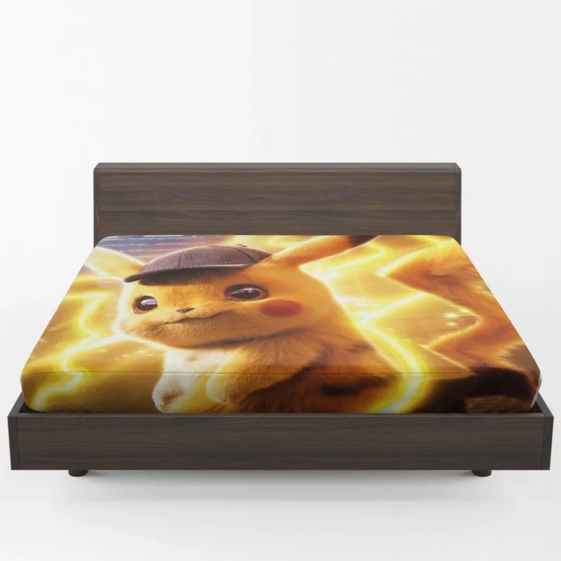 Pikachu Caffeine Detective Anime Fitted Sheet 1