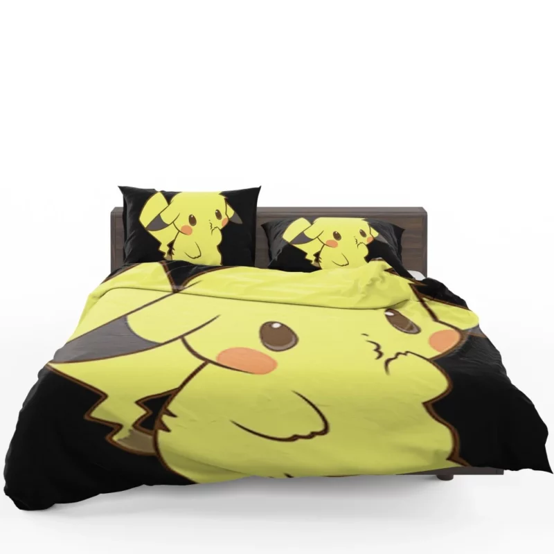 Pikachu Cute Electric Companion Anime Bedding Set