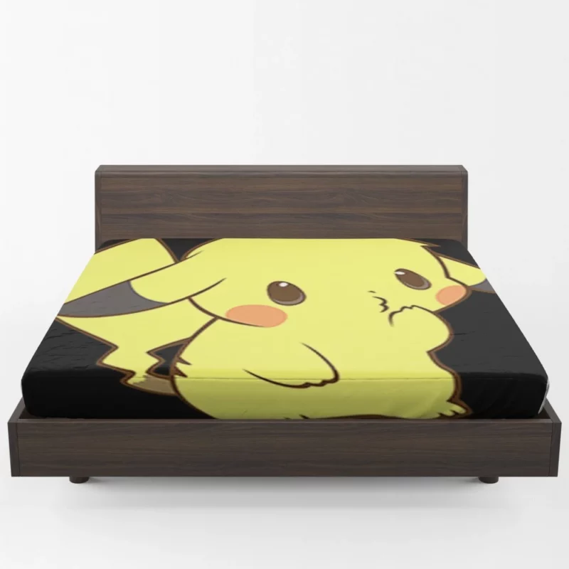 Pikachu Cute Electric Companion Anime Fitted Sheet 1