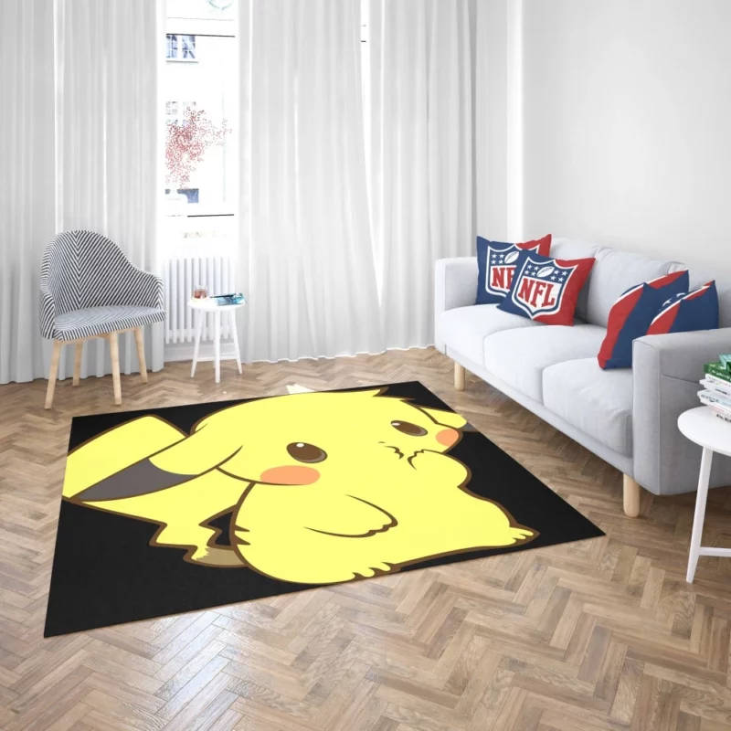 Pikachu Cute Electric Companion Anime Rug 2