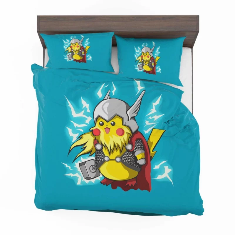 Pikachu Thunderous Entry Anime Bedding Set 1