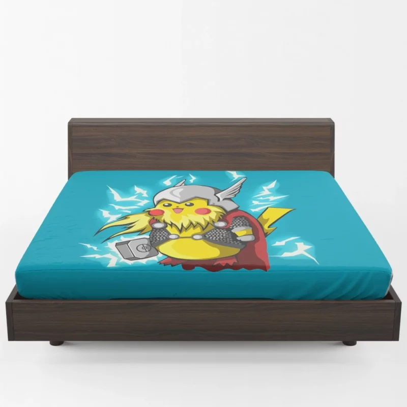 Pikachu Thunderous Entry Anime Fitted Sheet 1