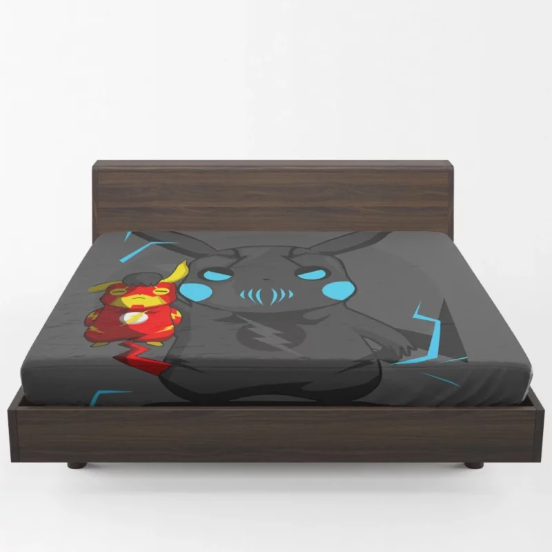 Pikachu as Thor Electric Power Anime Fitted Sheet 1