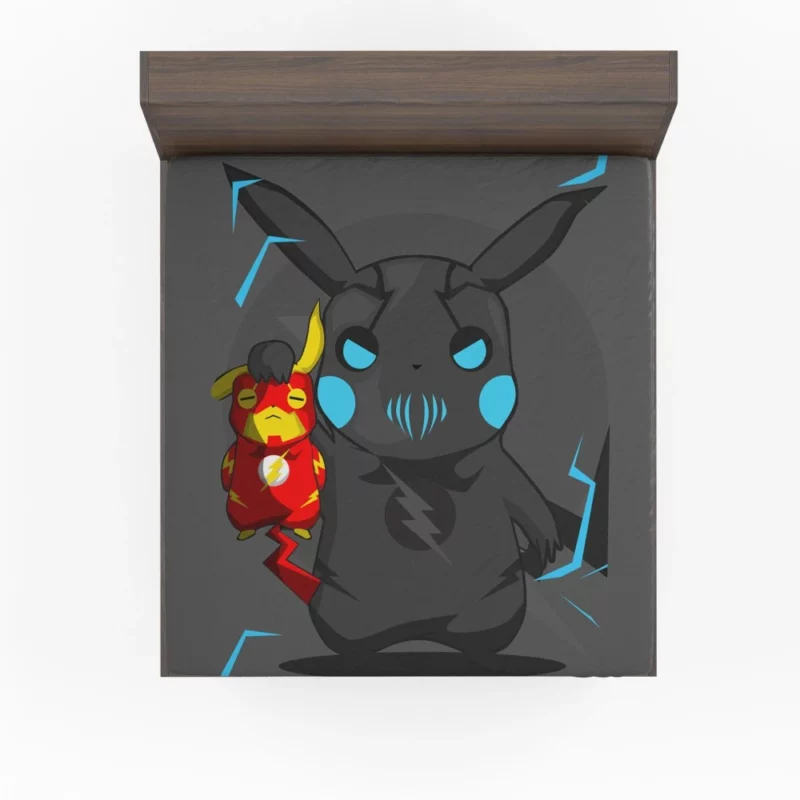 Pikachu as Thor Electric Power Anime Fitted Sheet