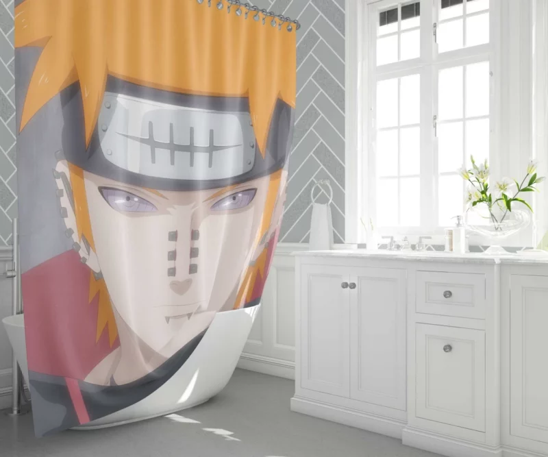 Pinnacle of Pain Jiraiya and Yahiko Anime Shower Curtain 1