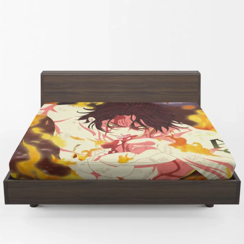 Portgas D. Ace Burning Determination Anime Fitted Sheet 1