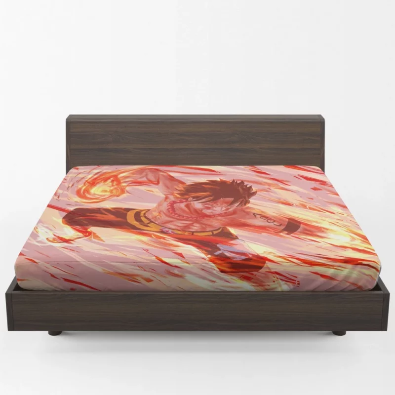 Portgas D. Ace Burning Legacy Anime Fitted Sheet 1