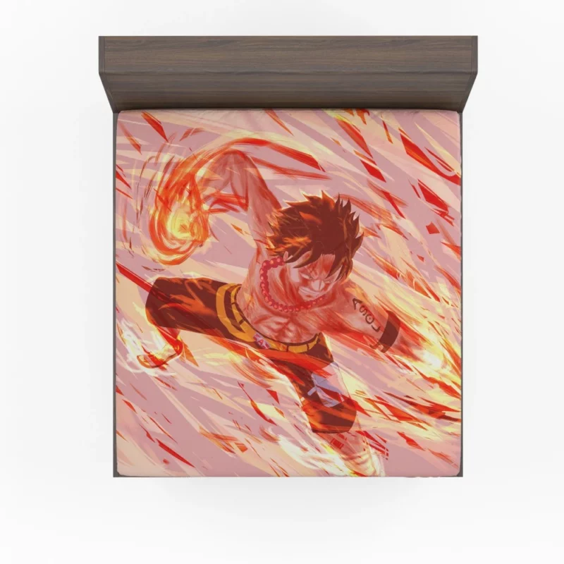 Portgas D. Ace Burning Legacy Anime Fitted Sheet