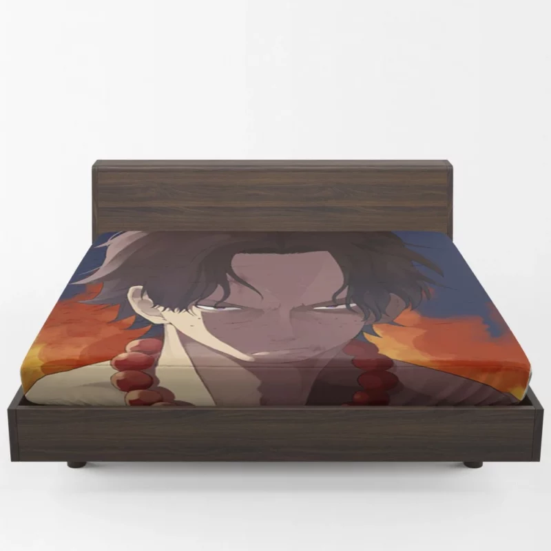 Portgas D. Ace Eternal Flame Anime Fitted Sheet 1