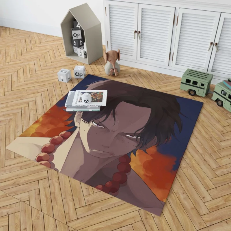 Portgas D. Ace Eternal Flame Anime Rug 1