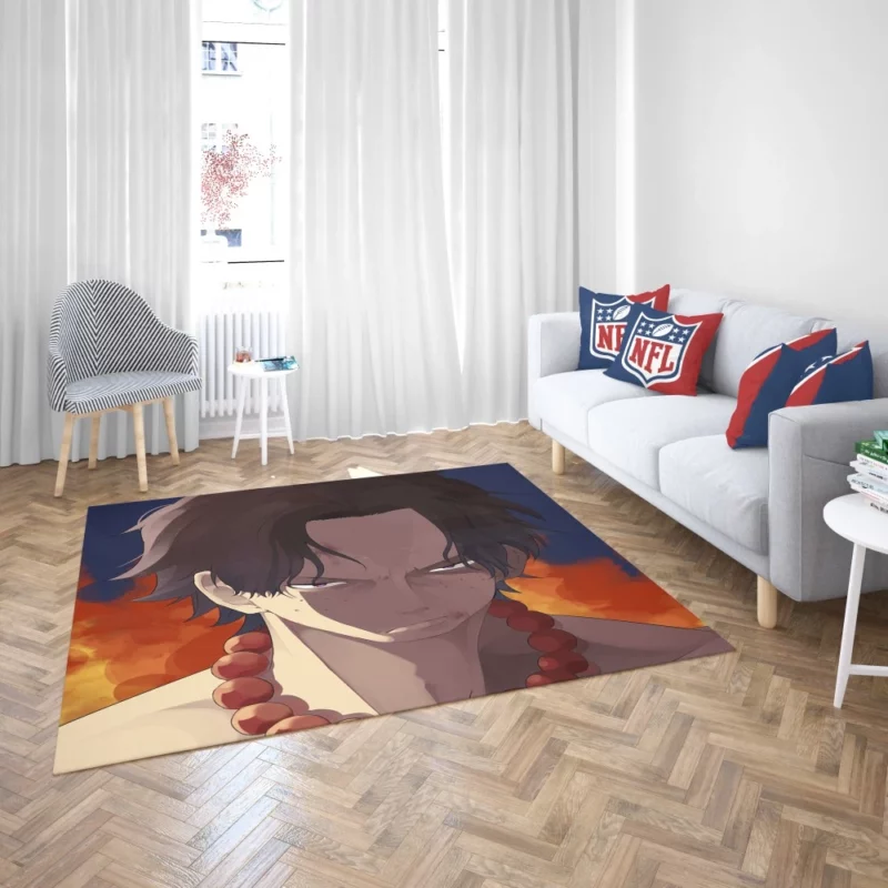 Portgas D. Ace Eternal Flame Anime Rug 2