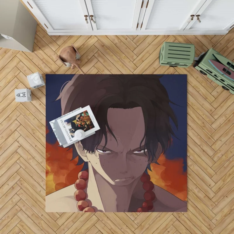 Portgas D. Ace Eternal Flame Anime Rug