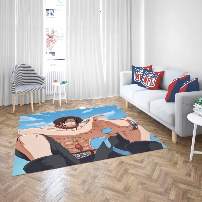 Portgas D. Ace Eternal Memory Anime Rug 2