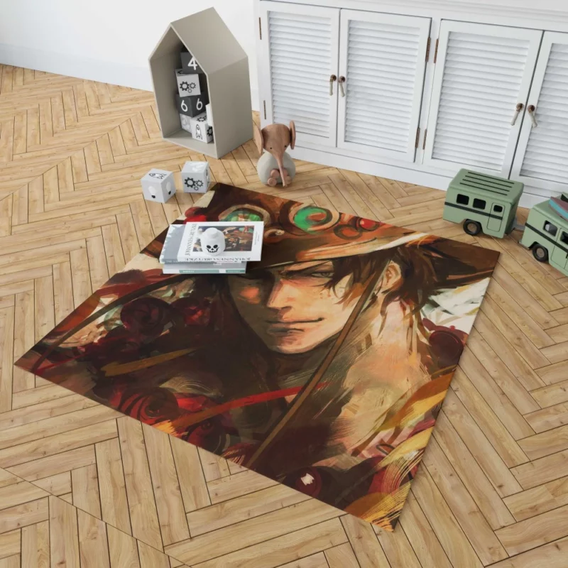 Portgas D. Ace Fiery Legacy Anime Rug 1