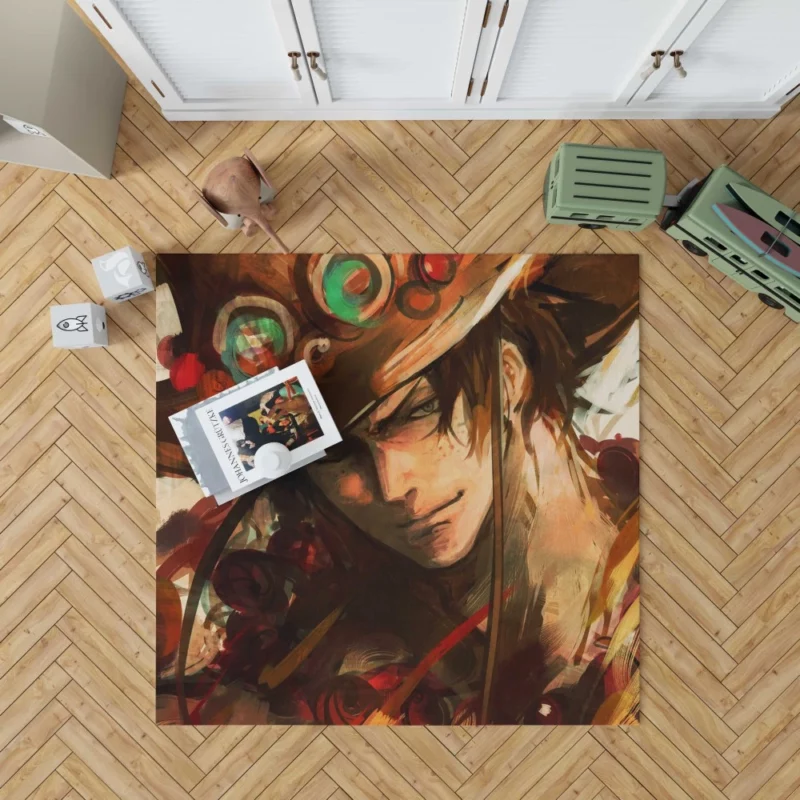 Portgas D. Ace Fiery Legacy Anime Rug