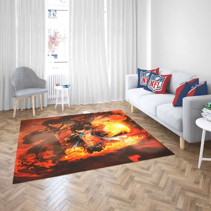 Portgas D. Ace Fiery Remembrance Anime Rug 2