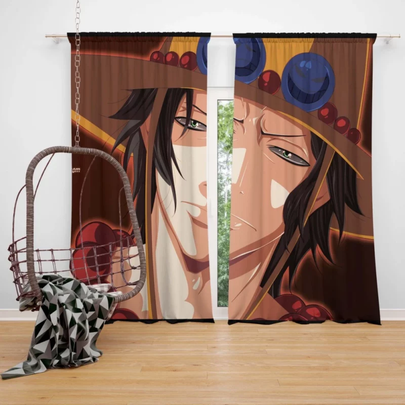 Portgas D. Ace Fire and Adventure Anime Curtain