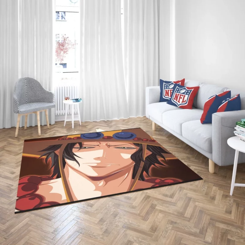 Portgas D. Ace Fire and Adventure Anime Rug 2