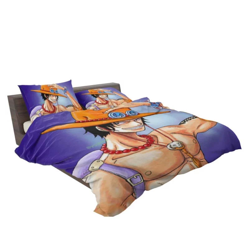 Portgas D. Ace Flame-Hearted Pirate Anime Bedding Set 2