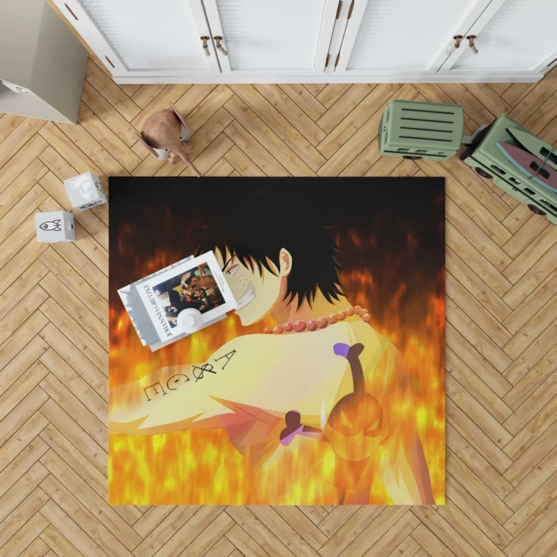 Portgas D. Ace Flaming Dream Anime Rug